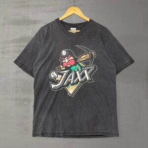 Vintage Diamond Jaxx Minor‎ League RARE Faded Black Tee Shirt Large